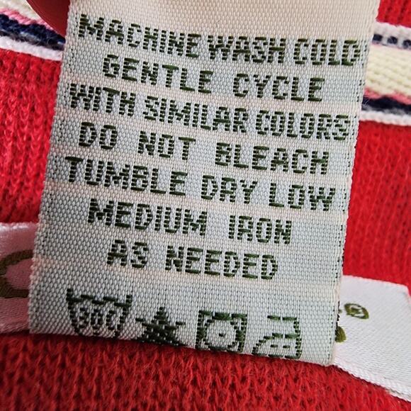 Orvis Women Sweater Size XL Petite Red Long Sleeve Pullover Cotton Outdoors Knit - Picture 10 of 10